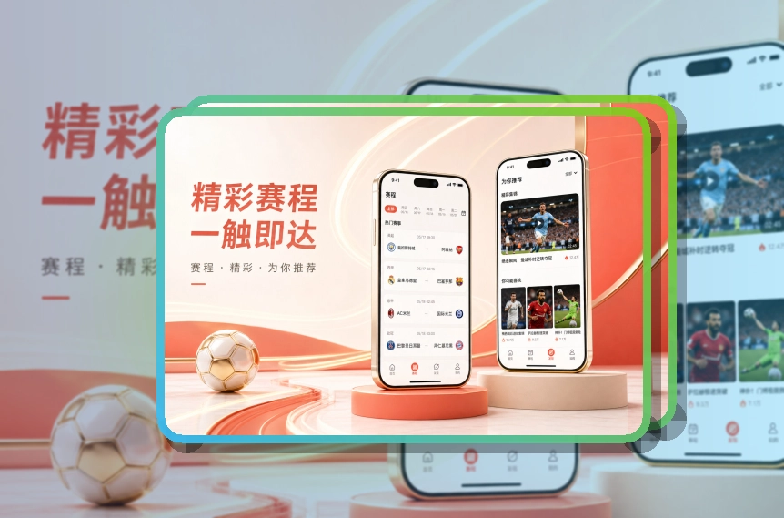 轻量下载 · 手机追赛服务 · 网页版也能继续看界面展示